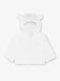 Veste à capuche en fausse fourrure blanche bébé mixte ZOAIME / 21E0CMG1VES000