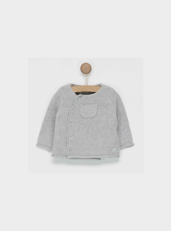 Gilet Gris chiné PAUWEL / 18H0NG12GIL943