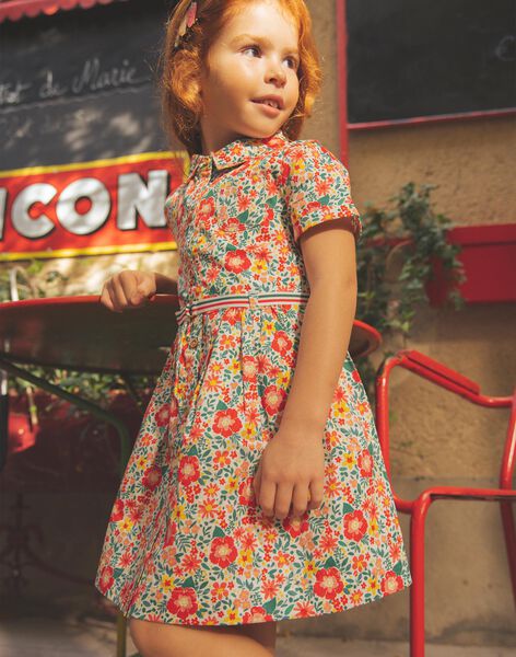 Robe chemise écrue à fleurs FASOLETTE 2 / 23E2PFB2ROB001