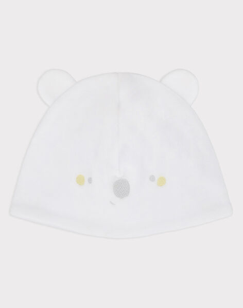 Bonnet En Velours Petites Oreilles Ecru Bebe Mixte Les Jours Fleuris Naissance Sergentmajor