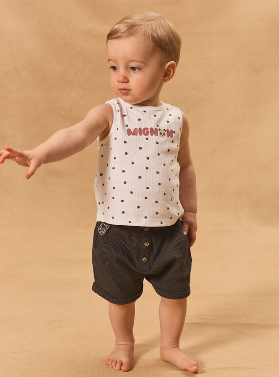 Ensemble débardeur short panda MAYOURI / 25E1BGR1ENS009