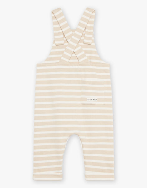 Salopette beige clair à rayures FAGAEL / 23E1BGD1SAL801