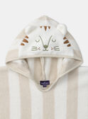 Poncho de bain rayée à capuche  MISIMON / 25E4BGC1CDB005