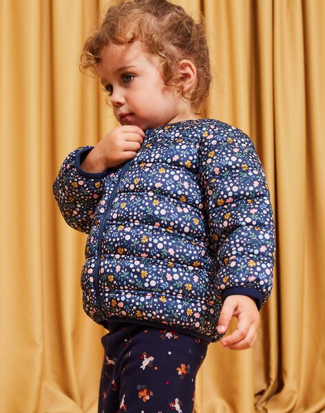 Manteau à capuche 2 en 1 bleu marine DINORA / 22H1BFG1PAR070