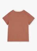 T-shirt noisette à manches courtes FLIBAGE / 23E3PGP2TMC821