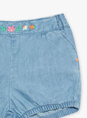 Short en denim bleu bébé fille CAPHILIPA / 22E1BFM1SHOP272