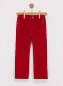 Pantalon rouge  POLOAGE / 18H3PGQ1PANF518