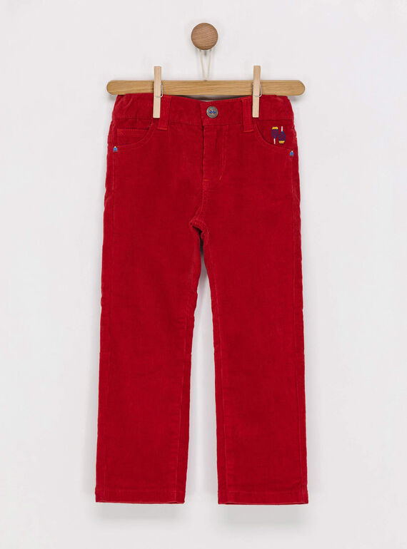 Pantalon rouge  POLOAGE / 18H3PGQ1PANF518