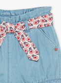 Short denim avec ceinture en popeline FAWILDA / 23E1BFQ1SHOP269