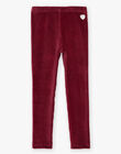 Legging en velours côtelé prune DROLIETTE 2 / 22H4PF82CTT709