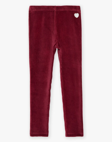 Legging en velours côtelé prune DROLIETTE 2 / 22H4PF82CTT709