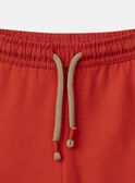 Pantalon confort rouge avec poches Bébé Garçon NADAMIEN / 25H1BGK2PANF508