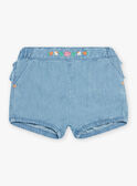 Short en denim bleu bébé fille CAPHILIPA / 22E1BFM1SHOP272