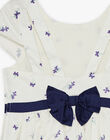 Robe écrue à fleurs FREDONETTE / 23E2PFI1ROB005