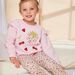 Ensemble pyjama rose pâle à et motifs fantaisie