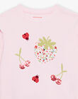 Ensemble pyjama rose pâle à et motifs fantaisie FLOJAETTE / 23E5PF22PYJ309