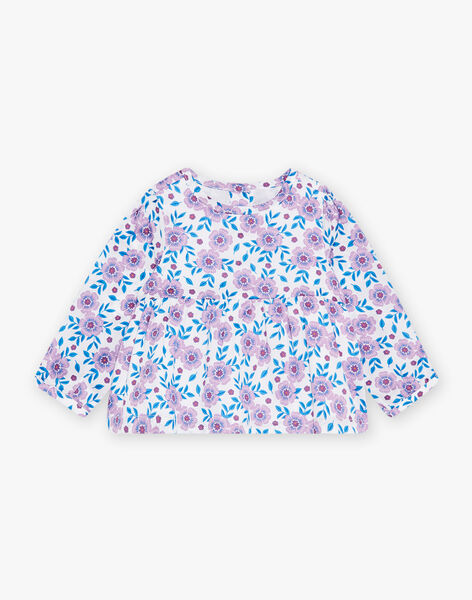 Blouse en satin de coton fleuri DAALEXIA / 22H1BF51CHE001