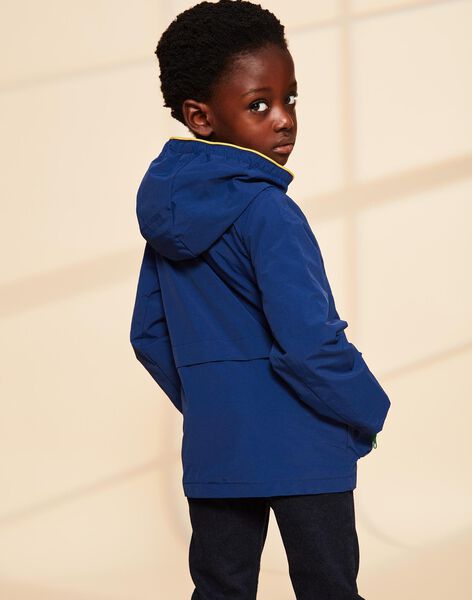 Parka bleu roi à capuche FRAPARKAGE / 23E3PG51IMPC209
