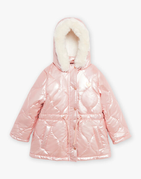 Doudoune rose à capuche DRAPOLETTE / 22H2PFN1D3E963
