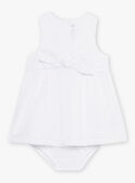Robe et bloomer de cérémonie écrue bébé fille CAJULIE / 22E1BFH2CHS001