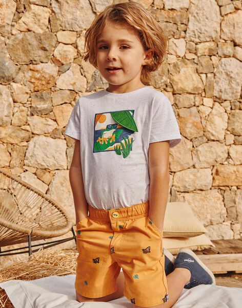 T-shirt écru à manches courtes FLEFROGAGE / 23E3PGS3TMC001