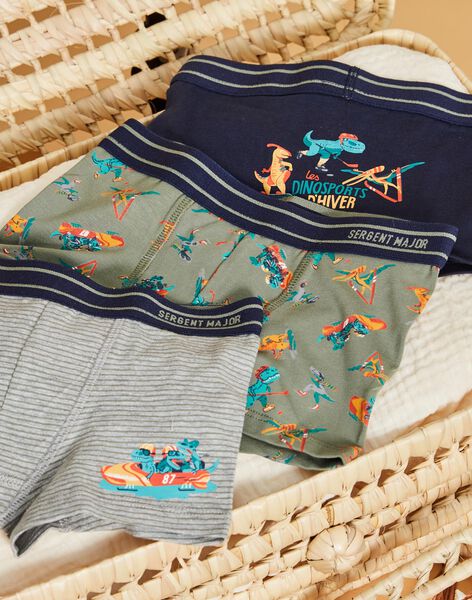 Lot de 3 boxers en coton biologique DEBOXAGE / 22H5PG42BOX943