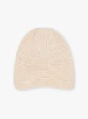 Bonnet beige en tricot FRABONETTE / 23E4PF51BON808