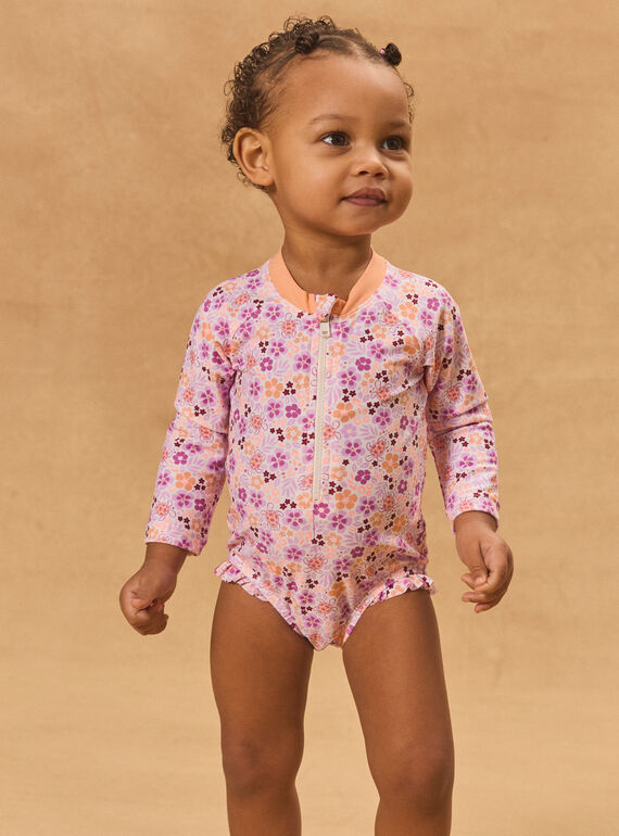 Body de bain UPF 50+ imprimé fleuri MITESSA / 25E4BFC2BUV001
