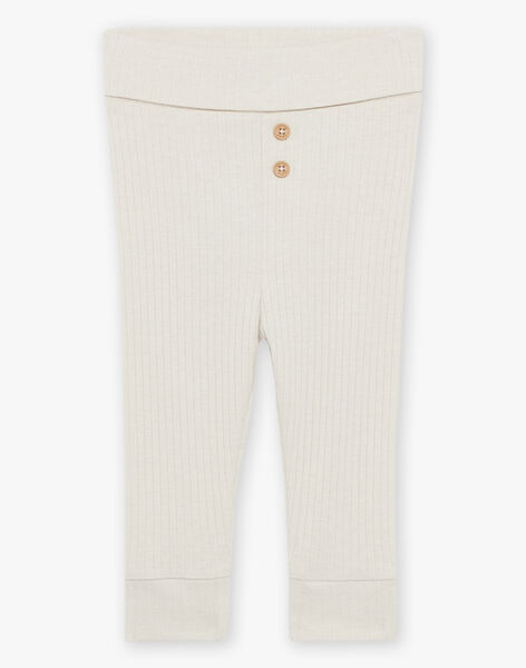 Ensemble sweat écru et legging beige FODEL / 23E0CG73ENS629