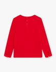 T-shirt rouge à motifs Paris DIFLORETTE / 22H2PFE3TML050