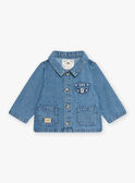 Veste en denim bleu bébé garçon CAOSCAR / 22E1BGJ1GILP272