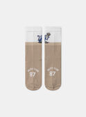 Chaussettes bicolore jacquard singe MEPIAGE / 25E4PG81SOQ080