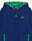 Parka bleu roi à capuche FRAPARKAGE / 23E3PG51IMPC209