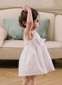 Robe et bloomer de cérémonie écrue bébé fille CAJULIE / 22E1BFH2CHS001