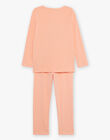 Pyjama deux pièces orange pâle en coton avec cape tête de panthère FLOPOETTE 1 / 23E5PF43PYTE402