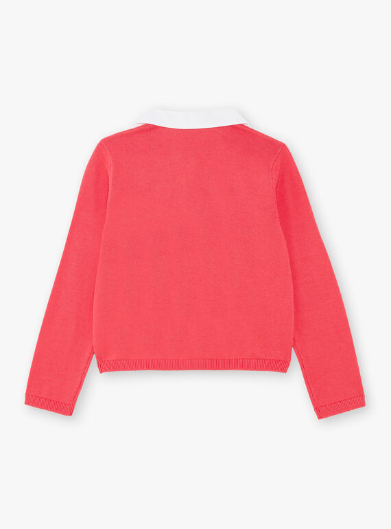Cardigan rose col claudine ZOPAETTE / 21E2PFJ1CARD323