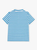 Polo à rayures bleu et blanc FONEMAGE / 23E3PGC2POL000