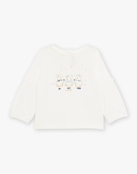 T-shirt à manches longues écru DARACHEL / 22H1BFY1TEE001