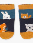 Chaussettes tricolore à motifs animaux DANATE / 22H4BGU1SOQ714