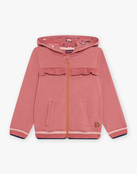 Haut de jogging à capuche rose foncé DRAGONETTE / 22H2PFL1JGHD312