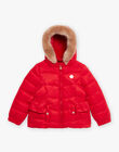 Doudoune rouge à capuche DRAREDETTE / 22H2PFN2D3E050