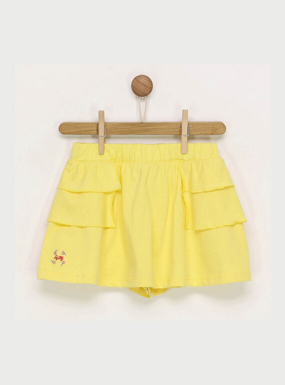Jupe jaune RADUDETTE 2 / 19E2PFL2JUP010