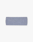 Bandeau vichy bleu et écru FANILA / 23E4BFN1BAN001