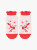 Chaussettes basses nudes à imprimé oiseaux FLUZOETTE / 23E4PFQ1SOBD319