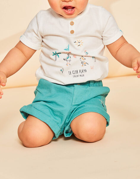 Short en twill turquoise moyen FAVLADIMIR / 23E1BGQ1SHO209