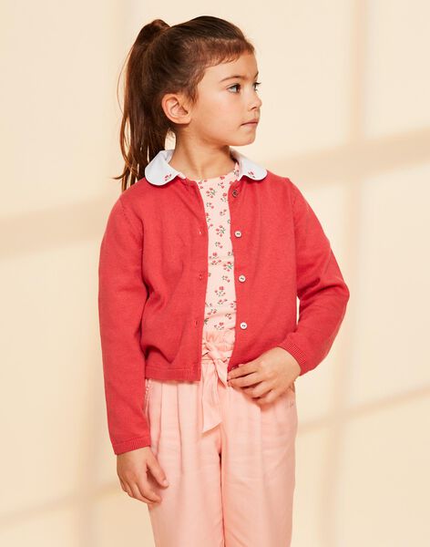 Cardigan rouge en coton FRITETTE 1 / 23E2PFJ1CARF507