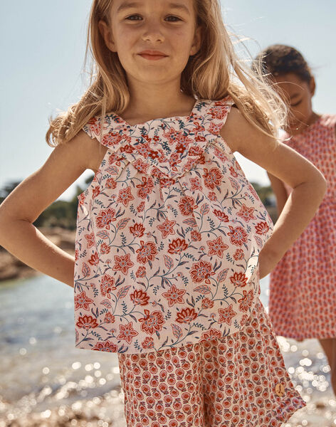 Blouse nude à imprimé fleuri FLUBOBETTE / 23E2PFQ1CHED319