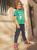 T-shirt vert dinosaure et vélos phosphorescents FEPAGE / 23E3PGB2TMC630