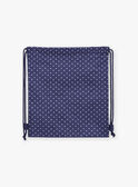 Sac à dos bleu marine à pois blancs FRYSAKETTE / 23E4PFL1BES070