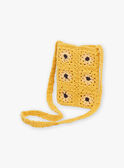 Sac besace en crochet jaune moutarde FLISACETTE / 23E4PFP1BESB106